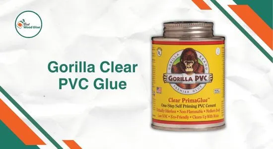 Gorilla Clear PVC Glue - Best glue for vinyl to wood